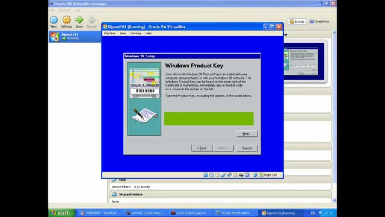 windows 98 iso virtualbox